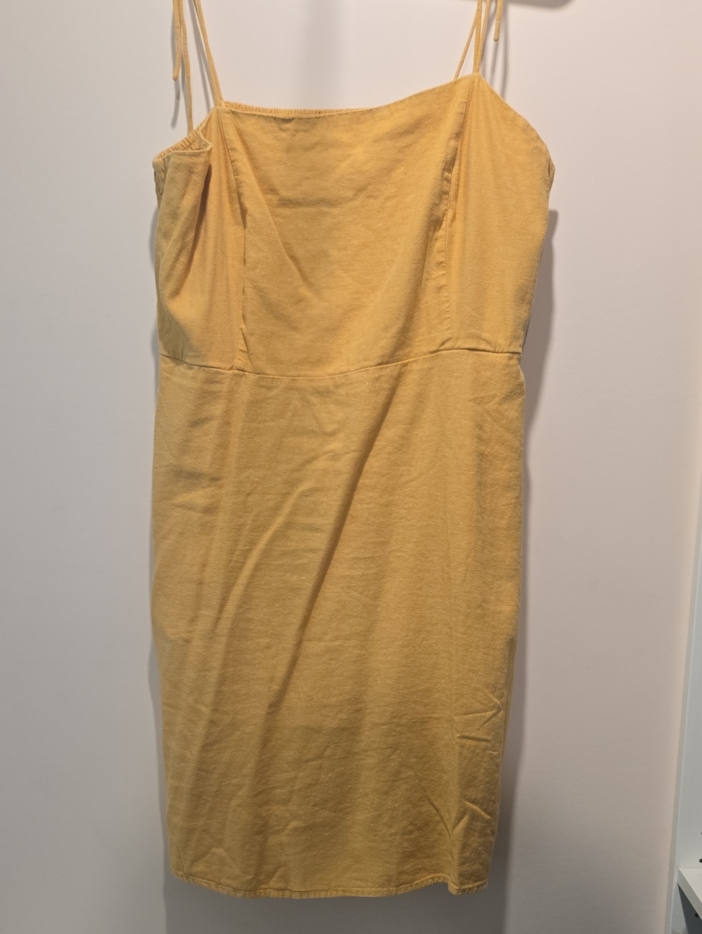 Yellow Old Navy Spaghetti-Strap Bodycon Dress